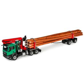 MAN TGS NN 3axle with 2axle DOLL long Timber combinatin, green 