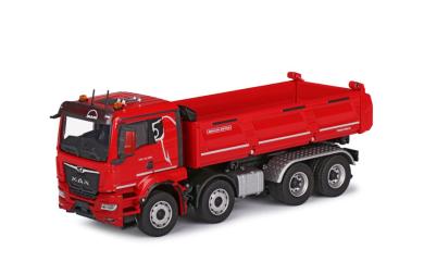 MAN TGS TN 4achs with MEILLER Tipper Trigenius, red 