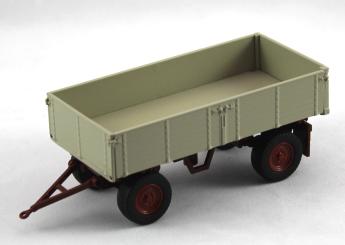 Drawbar trailer with 3side tipper, grey 