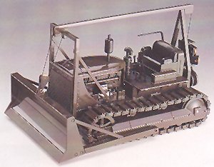 CAT dozer D 7 (oldtimer in millitary paint) 