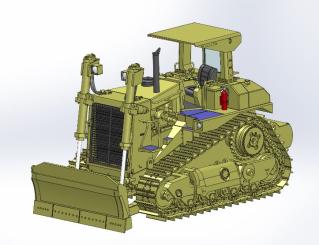 CAT Raupe D10N Scraper Pusher 