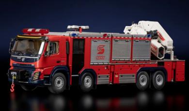 VOLVO FMX 4achs mit SANY Feuerwehraufbau JY200 