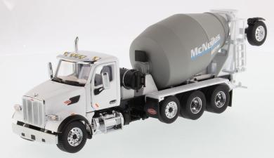 PETERBILT 567 with BRIDGEMASTER Concrete Mixer, white 