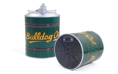 Vintage Oil Can Bank "Bulldog Oil" 