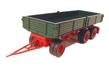 3achs Kippanhänger, zwillingsbereift, grün 