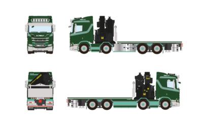 SCANIA R 8x2 w/ Platform and PALFINGER crane PK92002 "TM Hansen" 