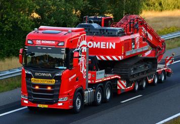 SCANIA S 6x2 with 4axle NOOTEBOOM Lowboy "De Romein" 