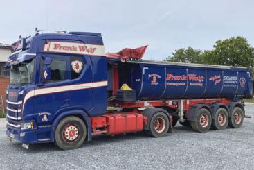 SCANIA R 4x2 mit LANGENDORF Kippsattel "Frank Wulf" 