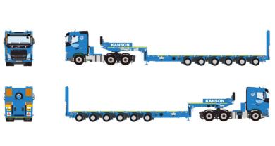 VOLVO FH4 6x4 with 6axle NOOTEBOOM MCO-PX "Kanson" 