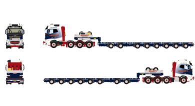VOLVO FH5 8x4 with 2+6axle NOOTEBOOM Manoovr "Collett" 