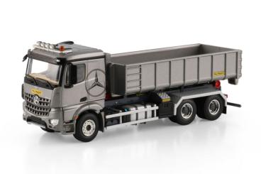 MB Actros MP4 6x4 mit PALFINGER Abrollcontainer, silber 