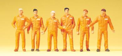 6 Figuren: Monteure, orange 