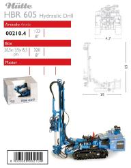 HÜTTE Hydraulic Drill Rig HBR605, blue 