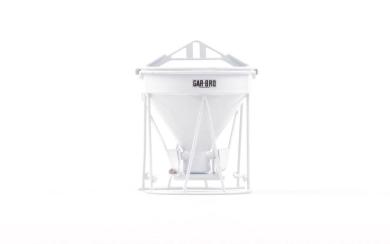 GAR-BRO R-Series concrete bucket, white 