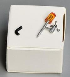 Windmesser für Teleskopauslegersockel RAL9005, schwarz 