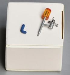 Windmesser für Teleskopauslegersockel RAL5009, blau 