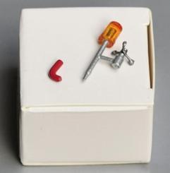 Windmesser für Teleskopauslegersockel RAL3002, rot 