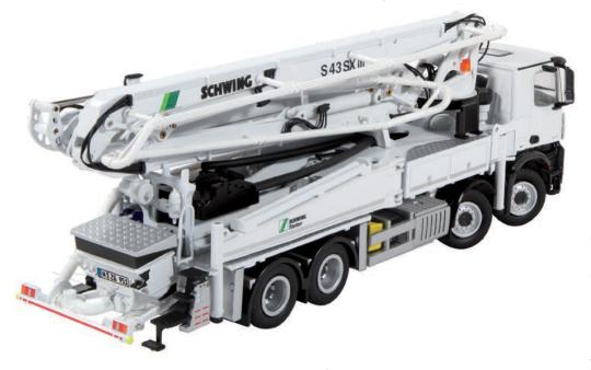 MB Arocs 8x4 mit SCHWING Betonpumpe S 43 SX III 