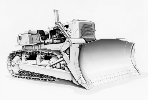 CAT Dozer D9G with 9R blade 