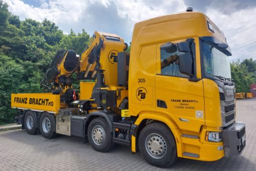 SCANIA R 8x4 with PALFINGER PK165.002 "Franz Bracht" 