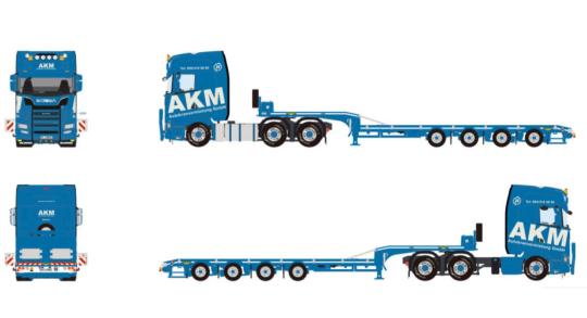 SCANIA S 6x4 with 4axle BROSHUIS Lowboy "AKM" 