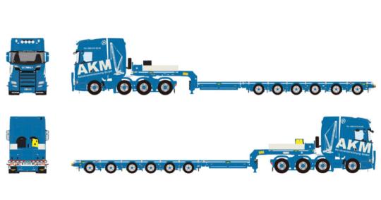 SCANIA S 8x4 with 6axle BROSHUIS Lowboy "AKM" 