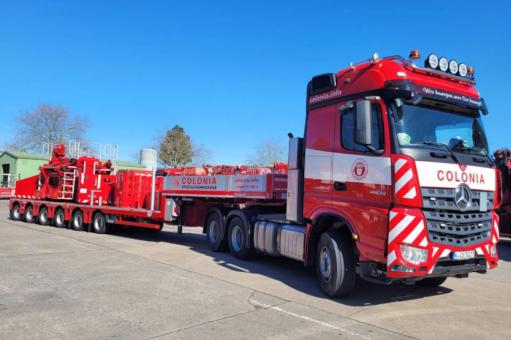 MB Actros MP4 6x4 with 6axle NOOTEBOOM Manoovr "Colonia" 