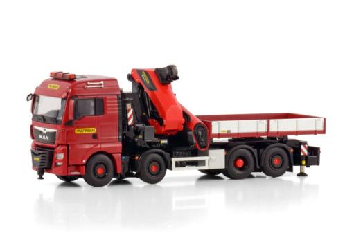 MAN TGX 4achs mit PALFINGER PK1650, rot 