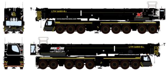 LIEBHERR 8achs Autokran LTM1650-8.1 "Maxim Crane" 