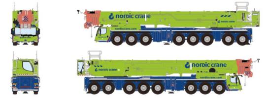 LIEBHERR 8achs Autokran LTM1650-8.1 "Kynningsrud" 