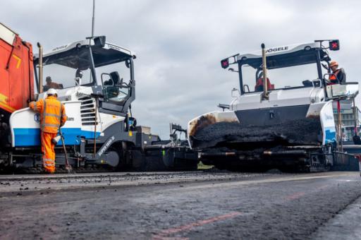 VÖGELE Deckenfertiger Super 1800-3 (Kette) "Ballast Nedam" 