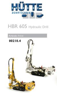 HÜTTE Hydraulic Drill Rig HBR605, white 