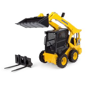 KOMATSU Skid Steer Loader SK820 with Bucket and Fork 