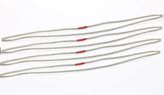 Metall Seilschlupf, silber  20 cm  100 t (4 Stück) 