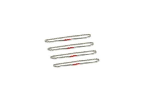 Metall Seilschlupf, silber  4 cm   35 t (4 Stück) 