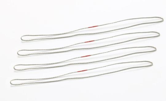 Metall Seilschlupf, silber  16 cm   35 t (4 Stück) 