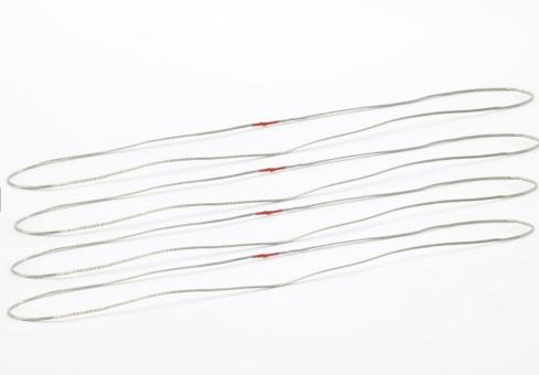 Metall Seilschlupf, silber  20 cm   35 t (4 Stück) 